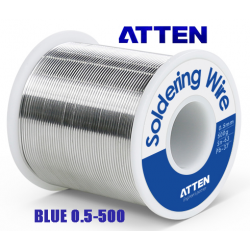 ATTEN Soldering Wire Blue 0.5-500 είναι κόλληση για ηλεκτρικό κολλητήρι ή αερίου 0.5mm 500gr Sn63 Pb37 για χειροτεχνίες και μοντελισμό